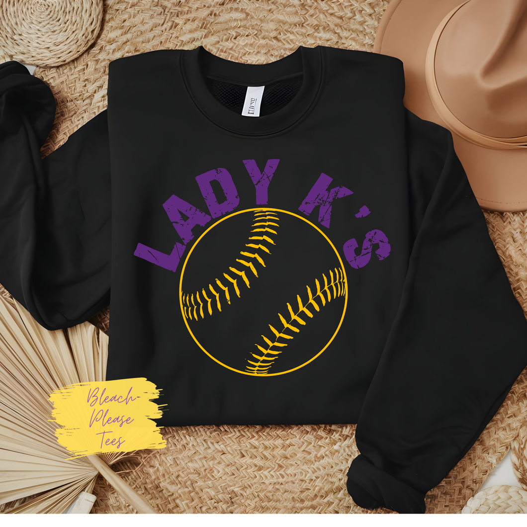 Lady K's Softball Sweatshirt