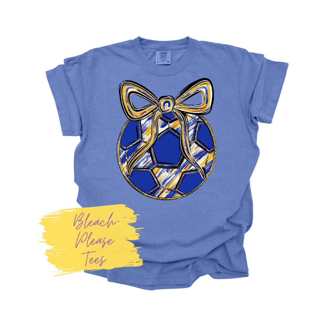 Blue Gold Soccer Tee