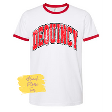 Load image into Gallery viewer, DEQUINCY VINTAGE RINGER TEE
