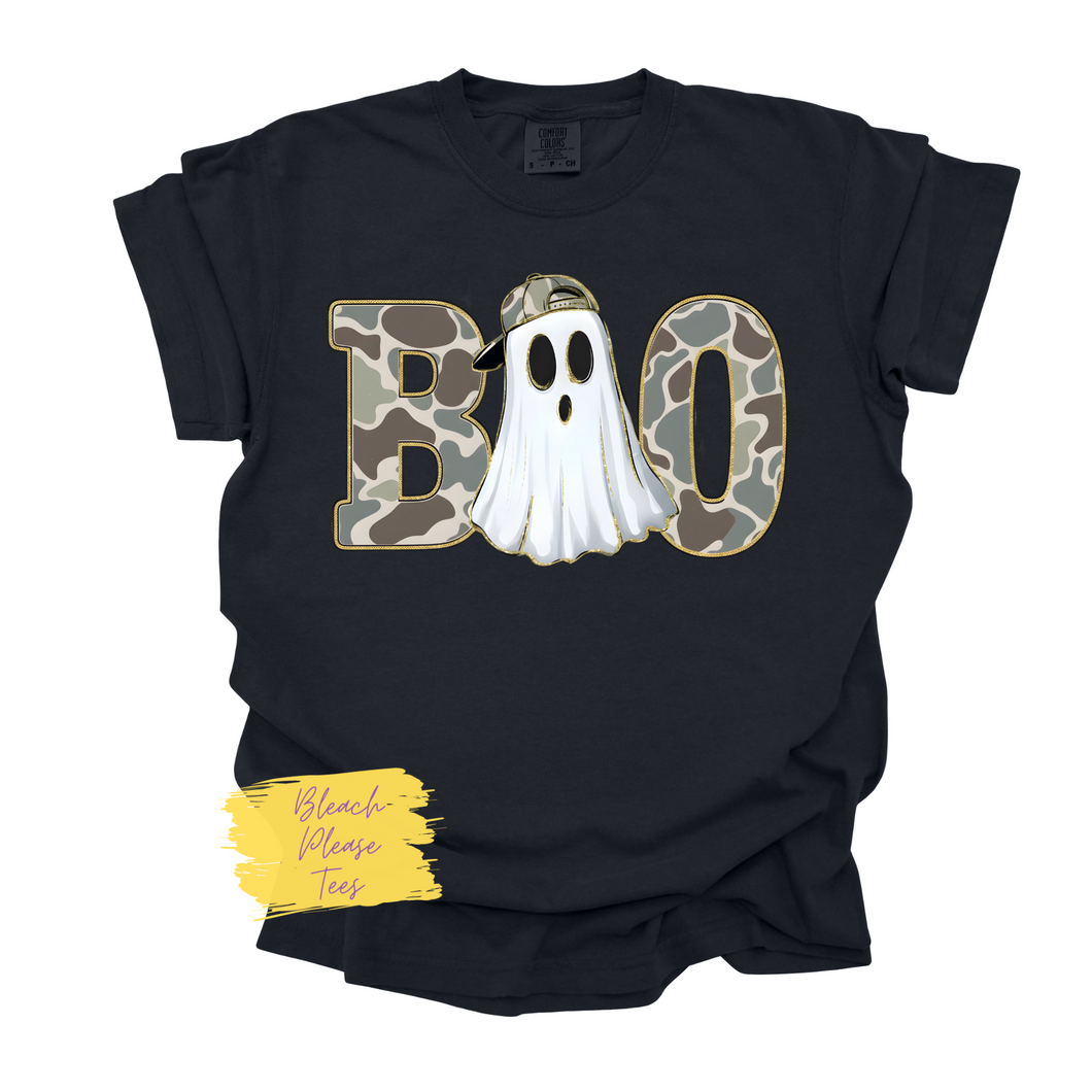 Camo Boo Halloween Tee