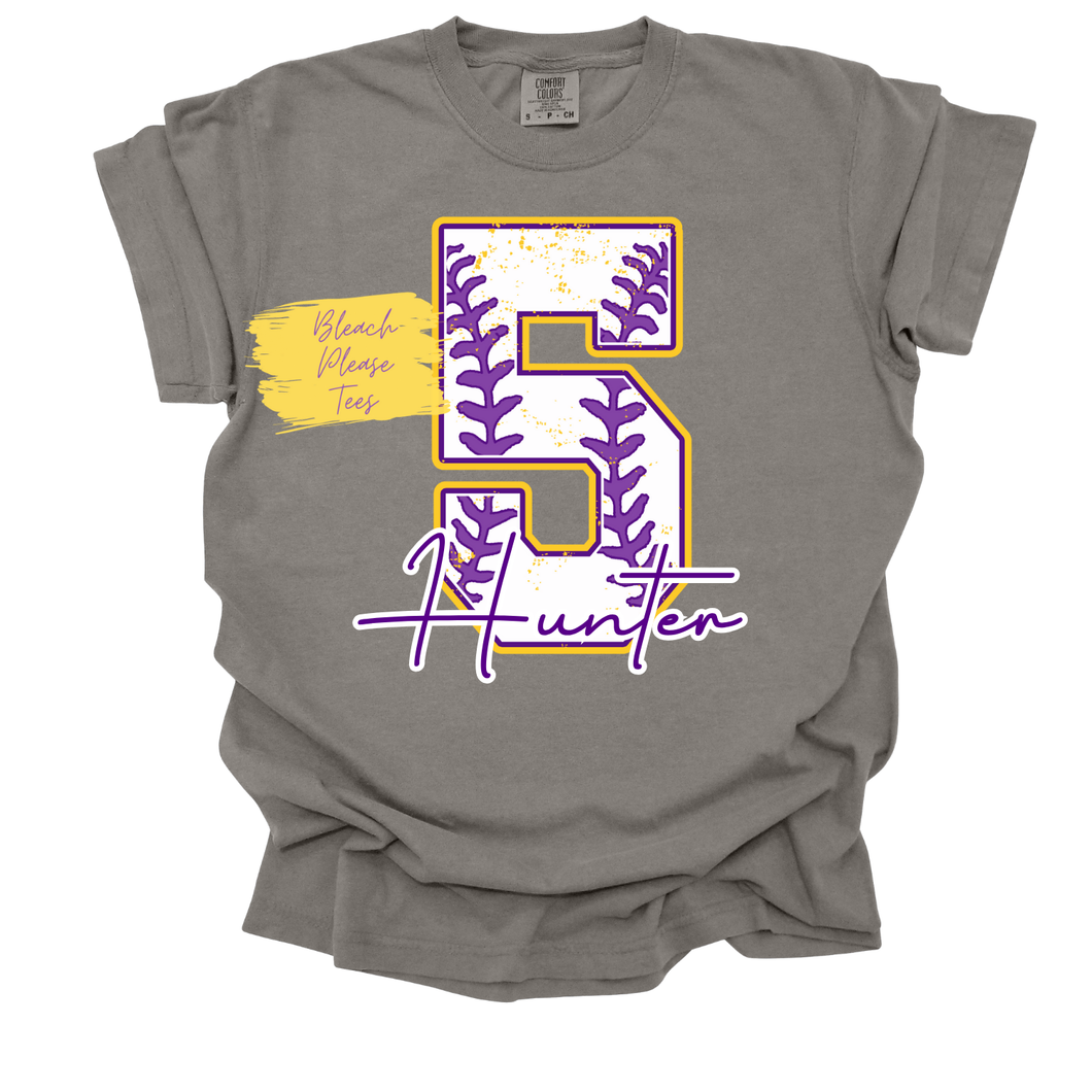 LA Bolt Custom Number Tee