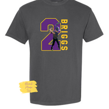 Load image into Gallery viewer, Comfort Color Custom Photo Number Tee Batter
