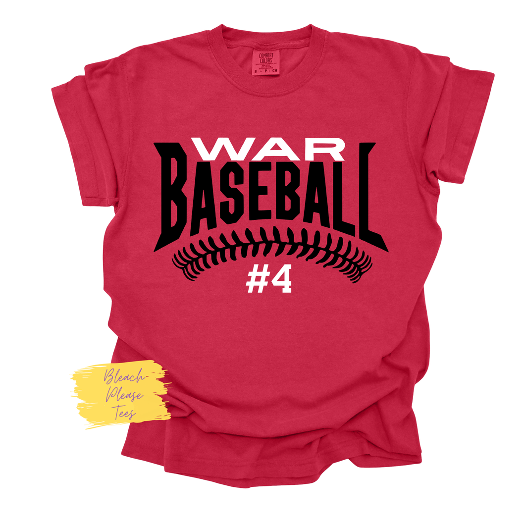 War Baseballl Tee