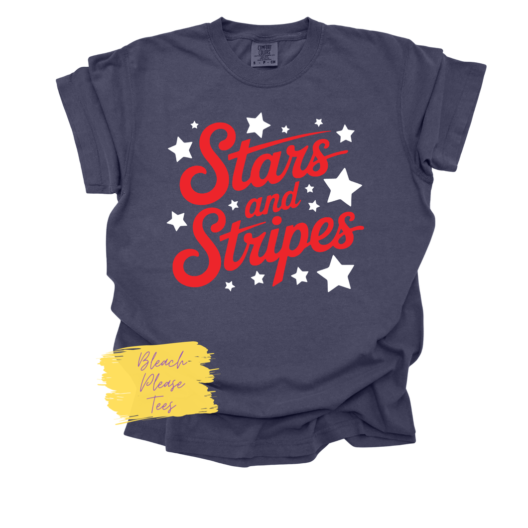 Stars and Stripes Softball Tee