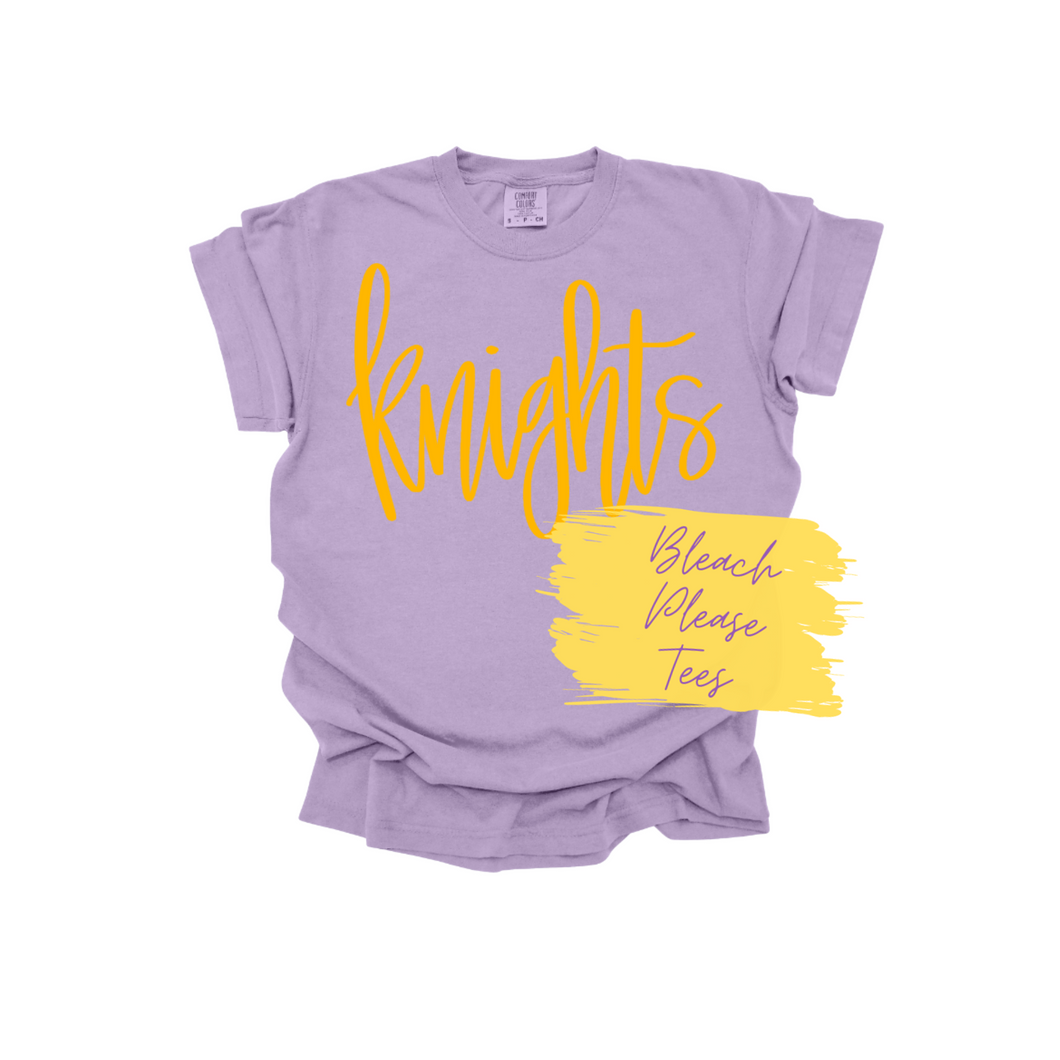 Knights Puff Lavender Tee