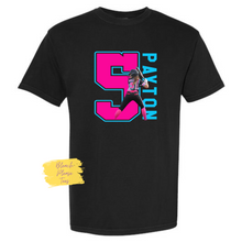 Load image into Gallery viewer, Comfort Color Custom Photo Number Tee Batter
