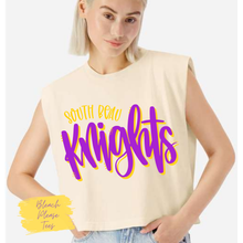 Load image into Gallery viewer, South Beau Knights Cursive Tee Cream
