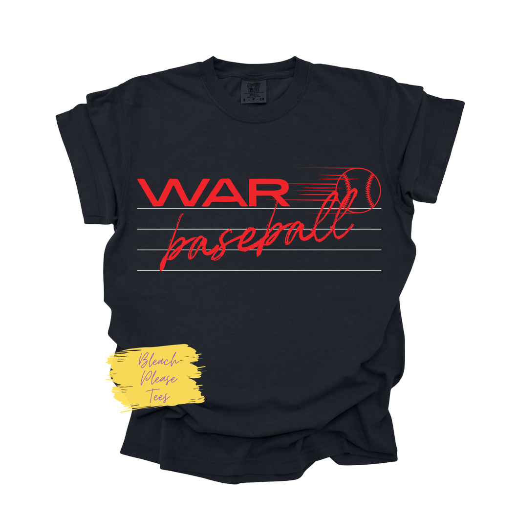 War Baseball Tee
