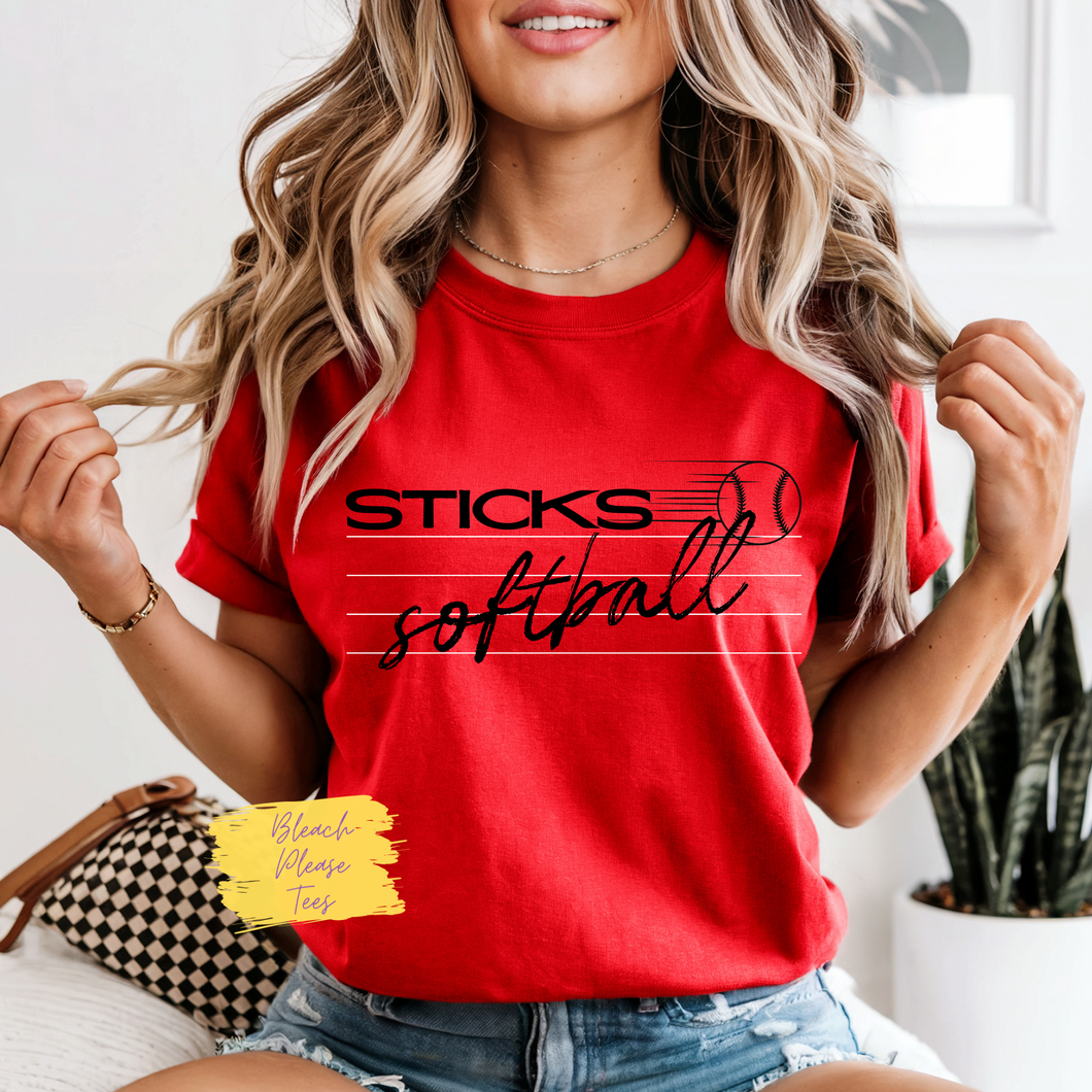 Sticks Softball Tee