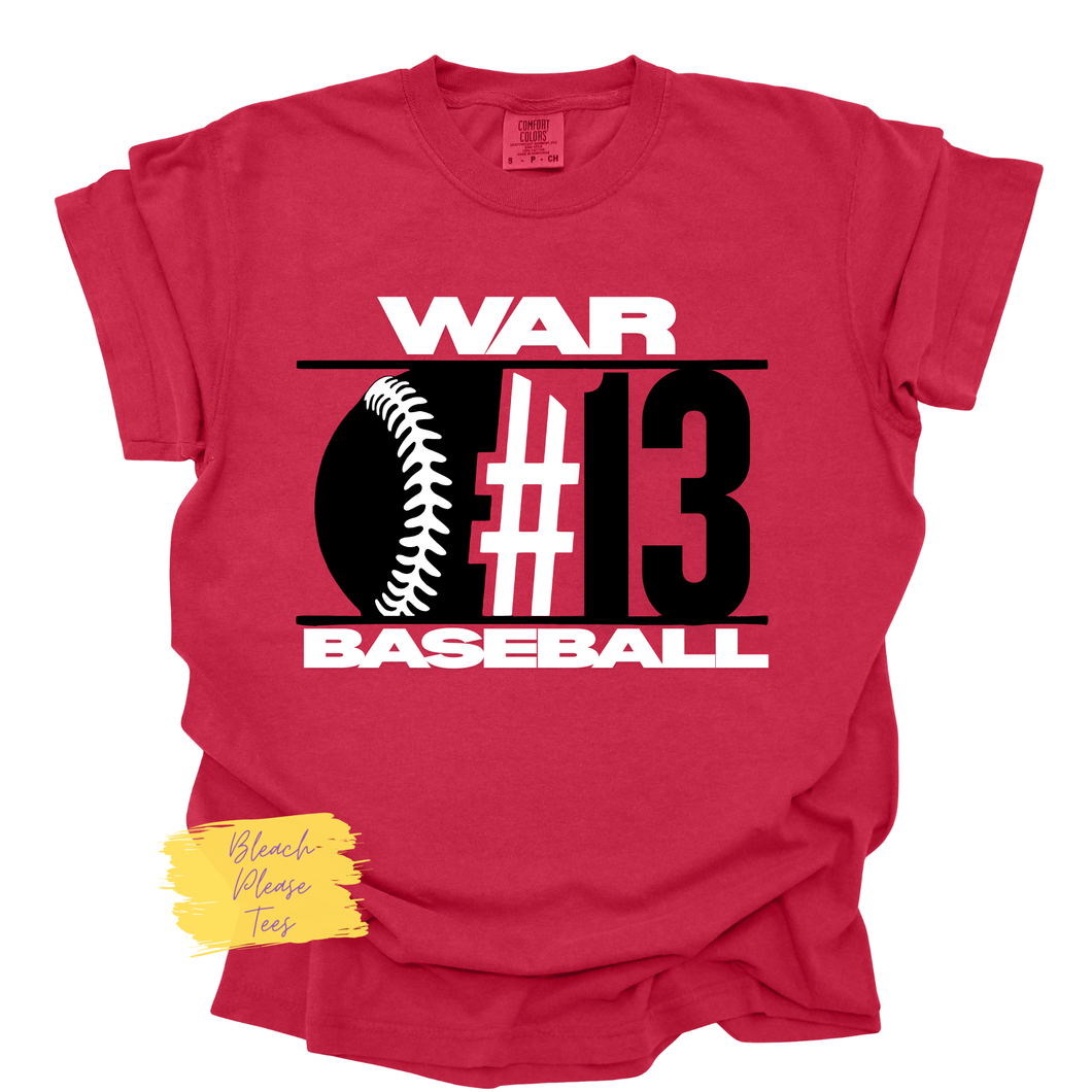 War Baseball Tee