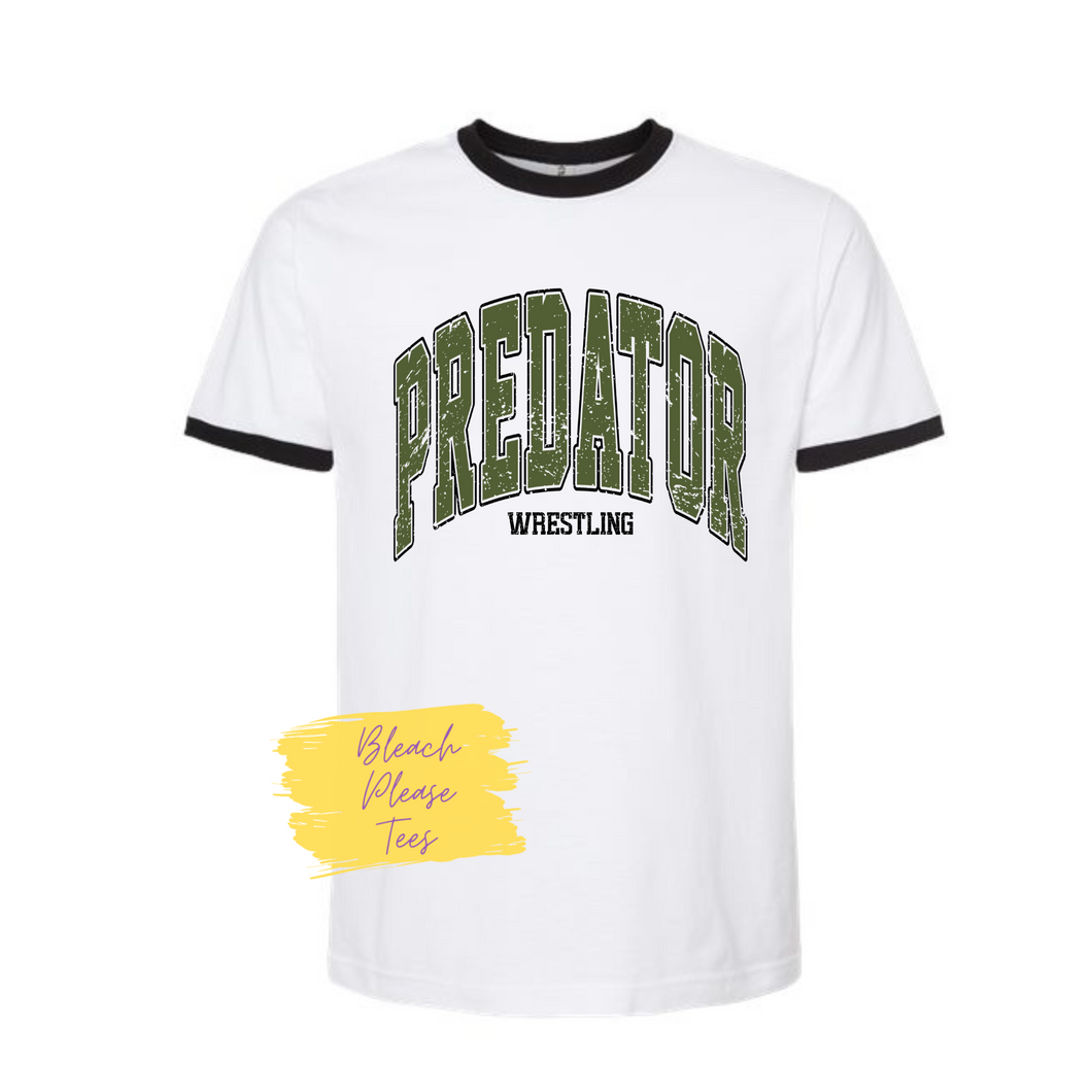 Predator Wrestling Ringer Tee