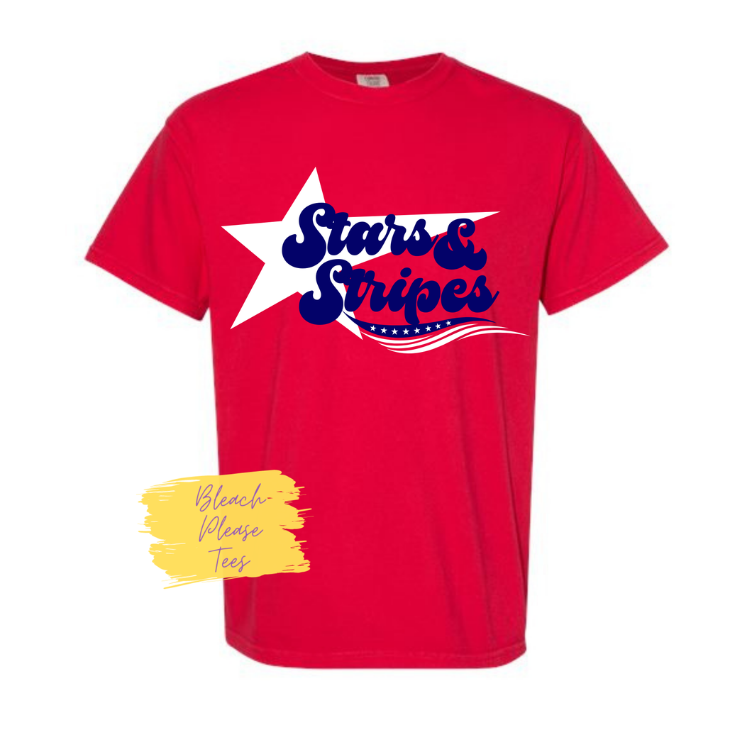 Stars and Stripes Softball Tee