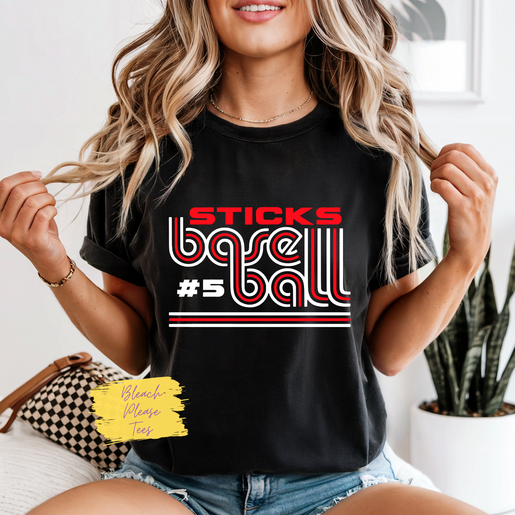 Sticks Baseball Tee