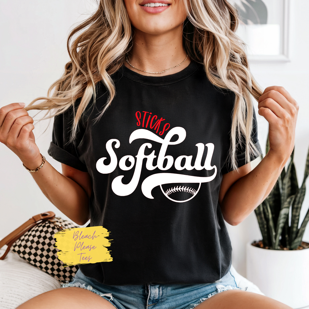 Sticks Softball Tee