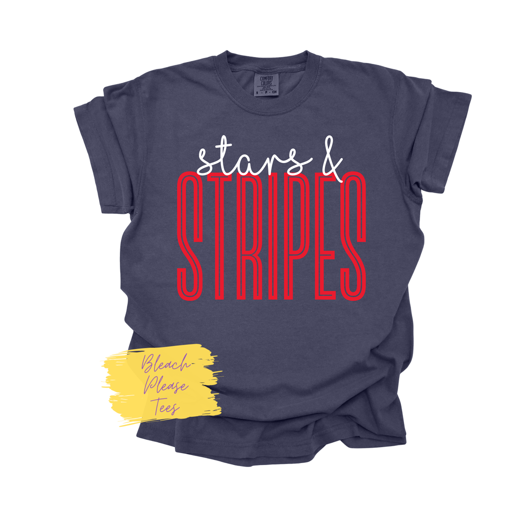 Stars and Stripes Softball Tee