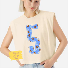 Load image into Gallery viewer, Football Number Cream Tee
