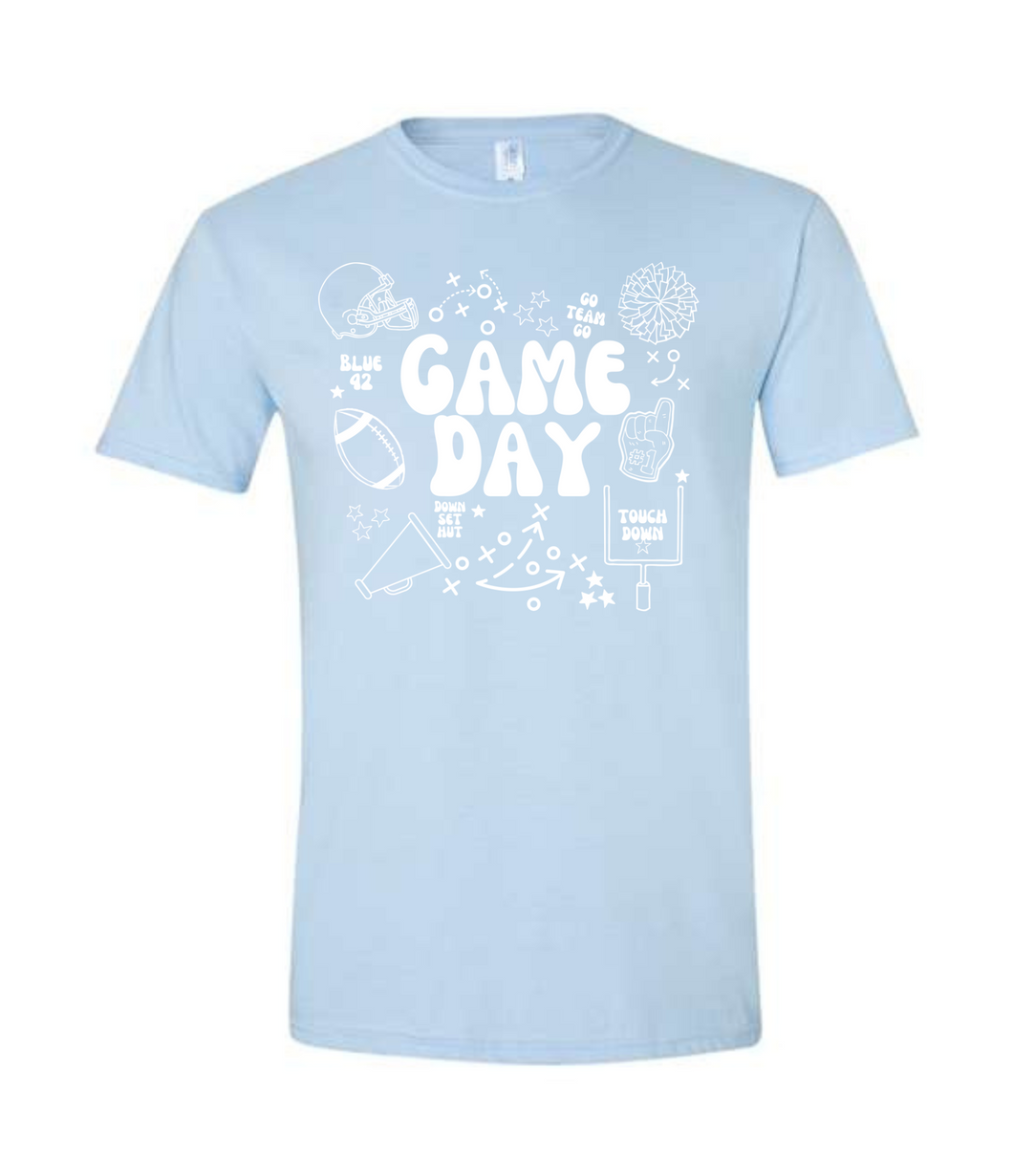 Game Day Tee Baby Blue