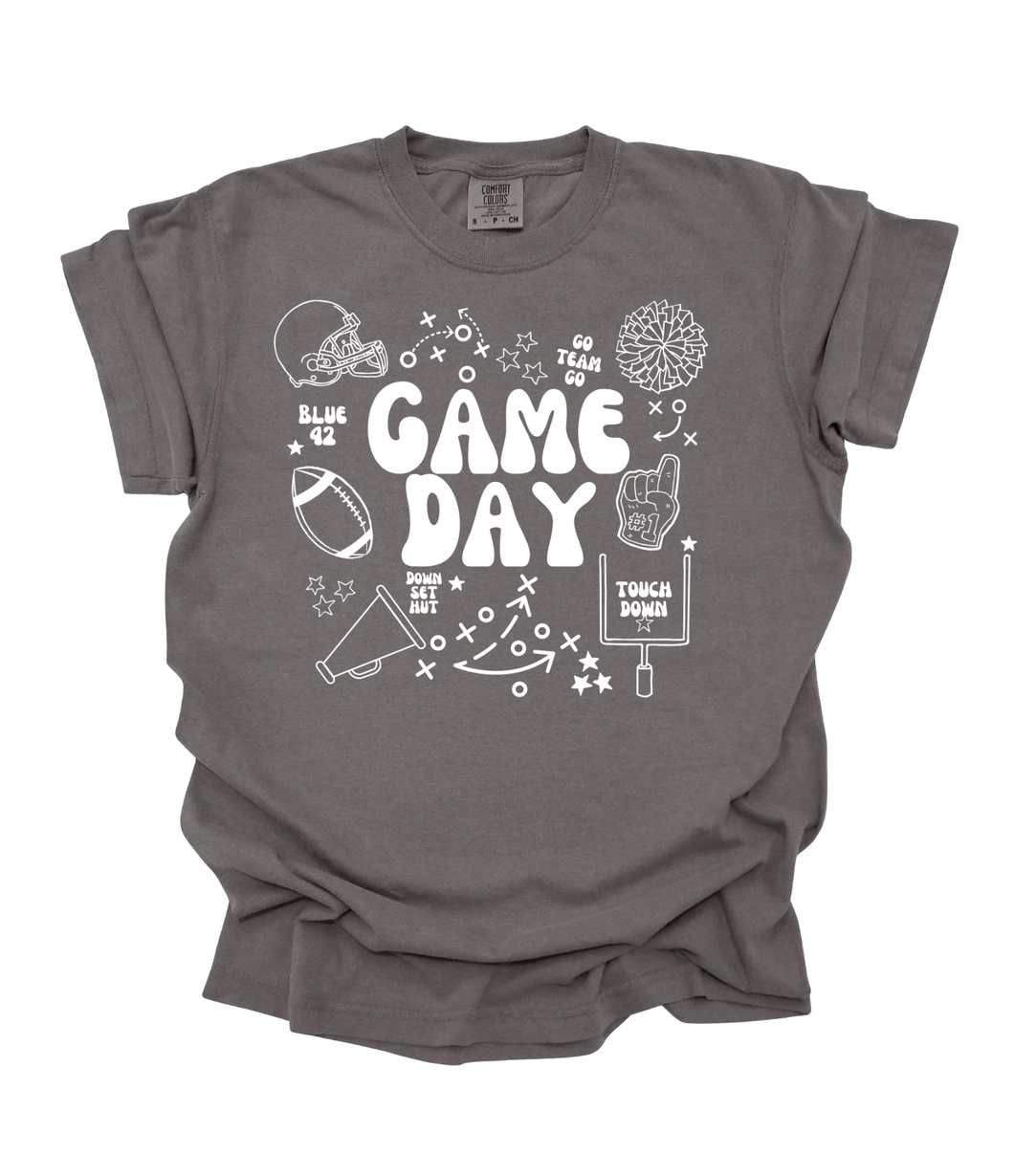 Game Day Tee Charcoal