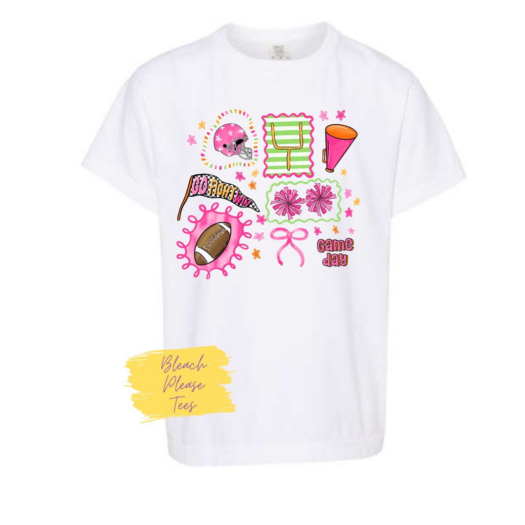 Girly Football Tee