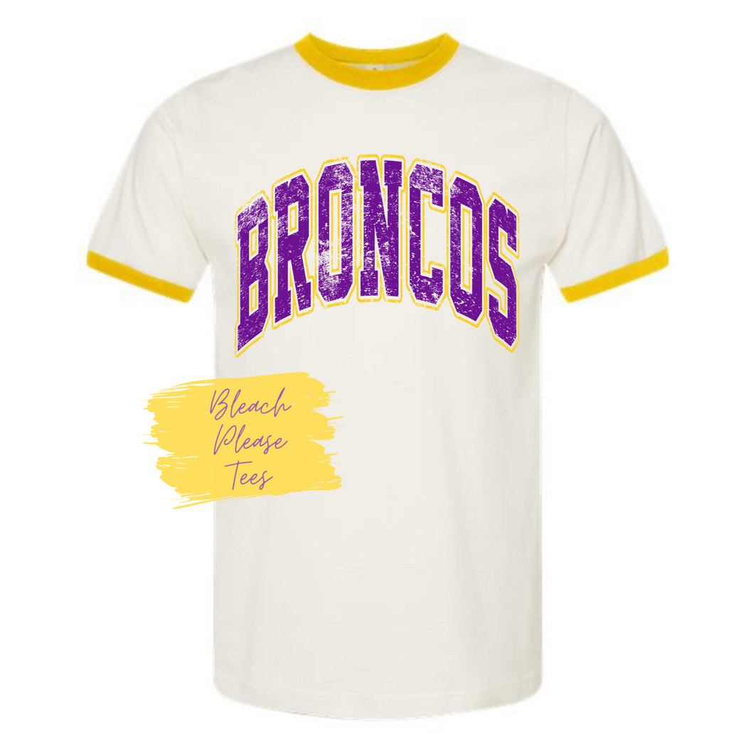 Broncos Vintage Ringer Tee
