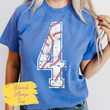 Load image into Gallery viewer, Custom Baseball Number Tee
