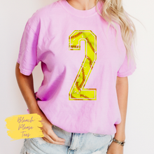 Load image into Gallery viewer, Custom Softball Number Tee
