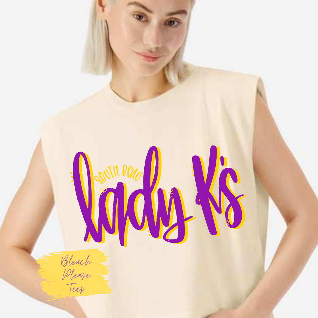 South Beau Lady K's Cursive Tee Cream
