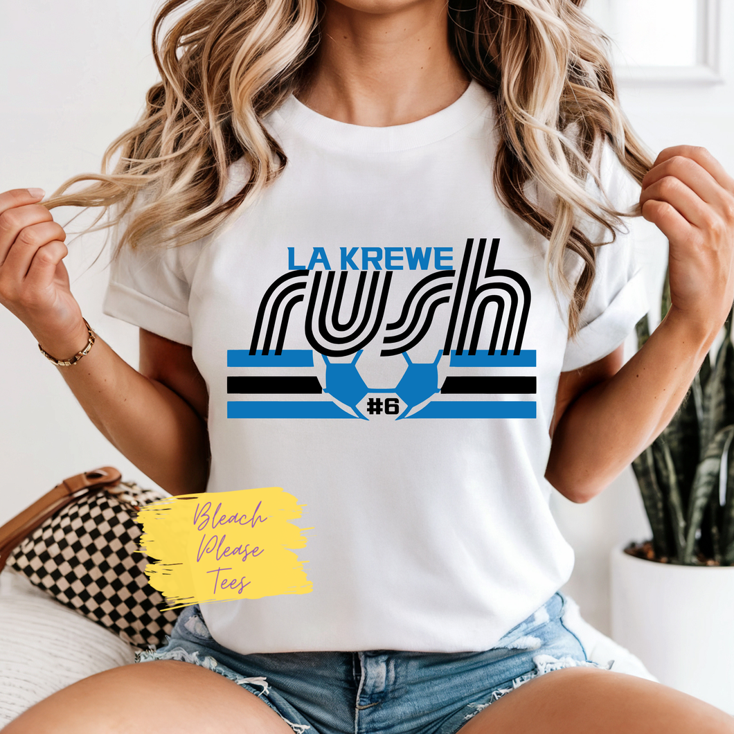 LA Krewe Rush Soccer Tee